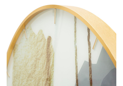 Motivo de Cristal – Reloj de Pared Glamour de Vidrio Ø80x5 cm