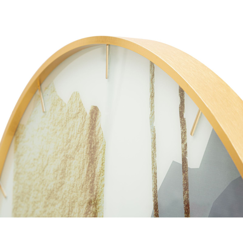 Motivo de Cristal – Reloj de Pared Glamour de Vidrio Ø80x5 cm