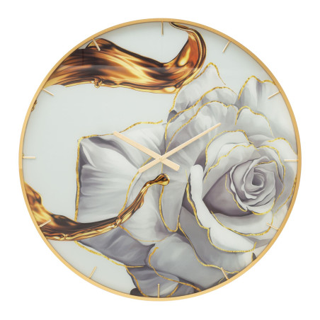 Rose de Cristal – Relógio de Parede Glam Ø80x5 cm