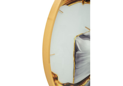 Rose de Cristal – Horloge Murale Glam Ø80x5 cm