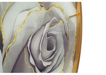 Rose de Cristal – Orologio da Parete Glam Ø80x5 cm