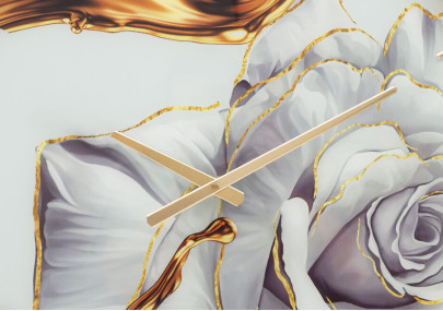 Rose de Verre – Reloj de Pared Glam Ø60x5 cm