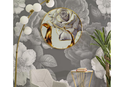 Rose de Verre – Relógio de Parede Glam Ø60x5 cm
