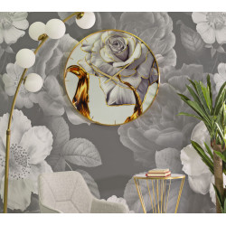 Rose de Verre – Relógio de Parede Glam Ø60x5 cm