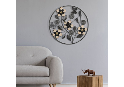 Divaker – Orologio da Parete Boho Chic Ø67x5,5 cm