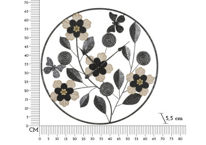 Divaker – L’Horloge Murale Boho Chic Ø67x5,5 cm