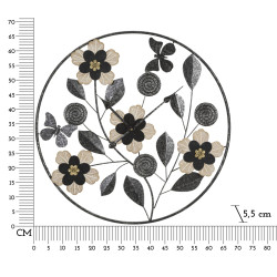 Divaker – Reloj de Pared Boho Chic Ø67x5,5 cm