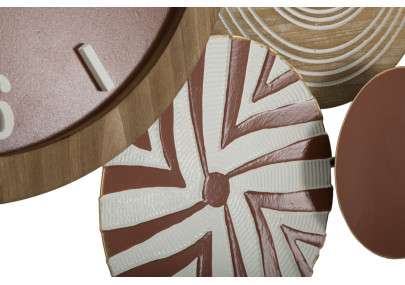 Grande Épopée Ethnique – Horloge Murale Boho Chic 127,6x7,6x61 cm