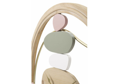 Arc-en-Ciel du Temps – Horloge Murale Moderne Colorée Ø57x3,8 cm