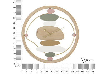 Arc-en-Ciel du Temps – Reloj de Pared Moderno y Colorido Ø57x3,8 cm