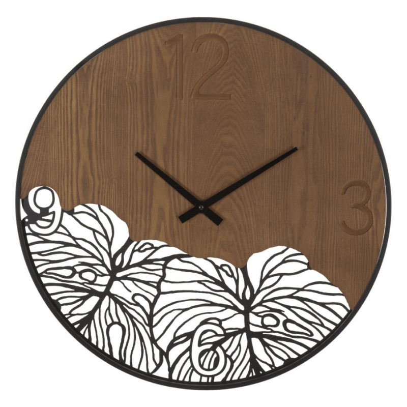 Nature & Bois – Reloj de Pared Moderno Ø60x2 cm