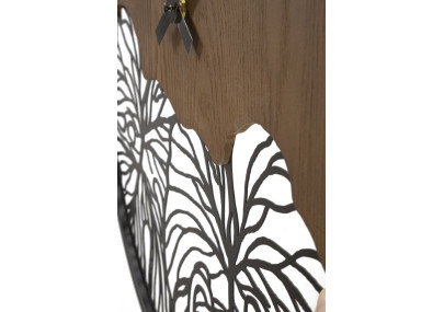 Nature & Bois – Horloge Murale Moderne Ø60x2 cm