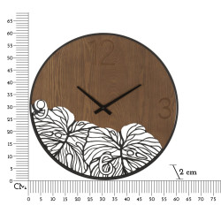 Natura e Legno – Orologio da Parete Moderno Ø60x2 cm