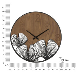 Super Nature – Horloge Murale Moderne Ø60x2 cm
