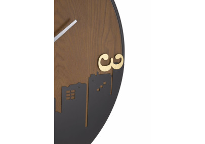 Luci della Città – Orologio da Parete Moderno Ø60x2 cm