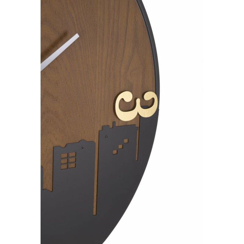 City Lights – Horloge Murale Moderne Ø60x2 cm
