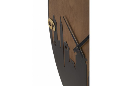 Luci della Città – Orologio da Parete Moderno Ø60x2 cm