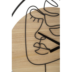 Élégance A – Horloge Murale Moderne Ø60x2 cm