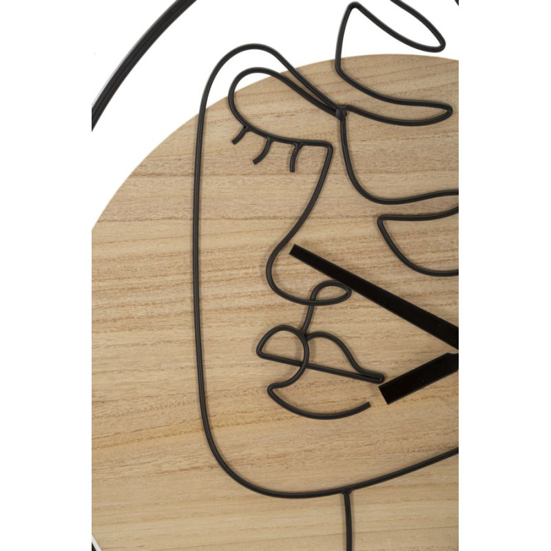 Élégance A – Horloge Murale Moderne Ø60x2 cm