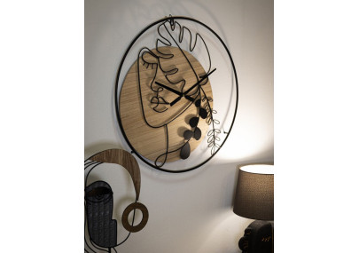 Élégance A – Horloge Murale Moderne Ø60x2 cm