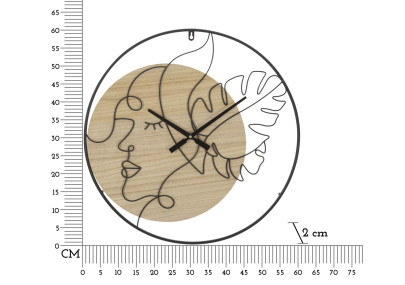 Eleganza B – Orologio da Parete Moderno Ø60x2 cm