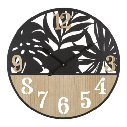 Palmiers Tropicaux – Horloge Murale Moderne Ø60x2,5 cm