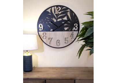 Palmier Tropicali – Orologio da Parete Moderno Ø60x2,5 cm