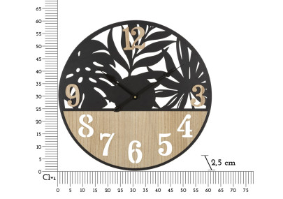 Palmier Tropicali – Orologio da Parete Moderno Ø60x2,5 cm