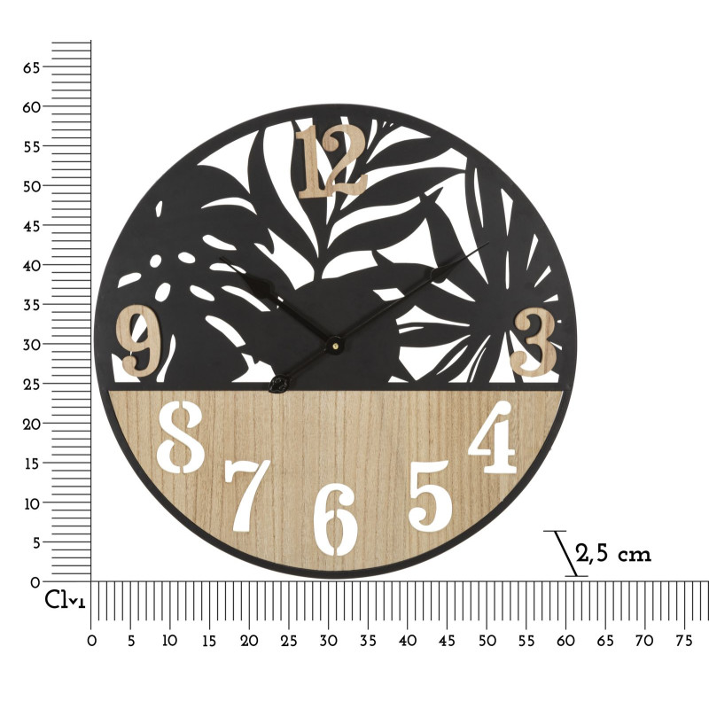 Palmeras Tropicales – Reloj de Pared Moderno Ø60x2,5 cm