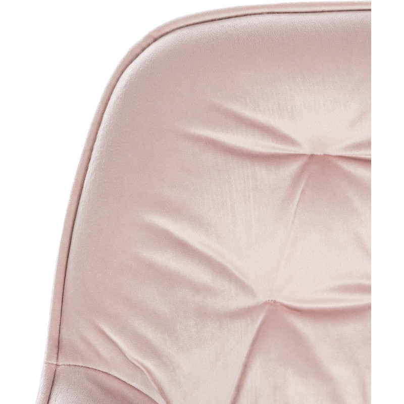 Tabouret de bar en velours Gibson rose