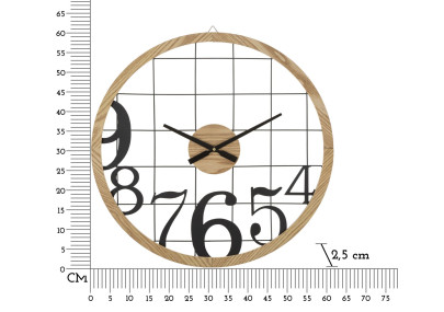 Chiffres Magiques – Reloj de Pared Moderno Ø60x2,5 cm