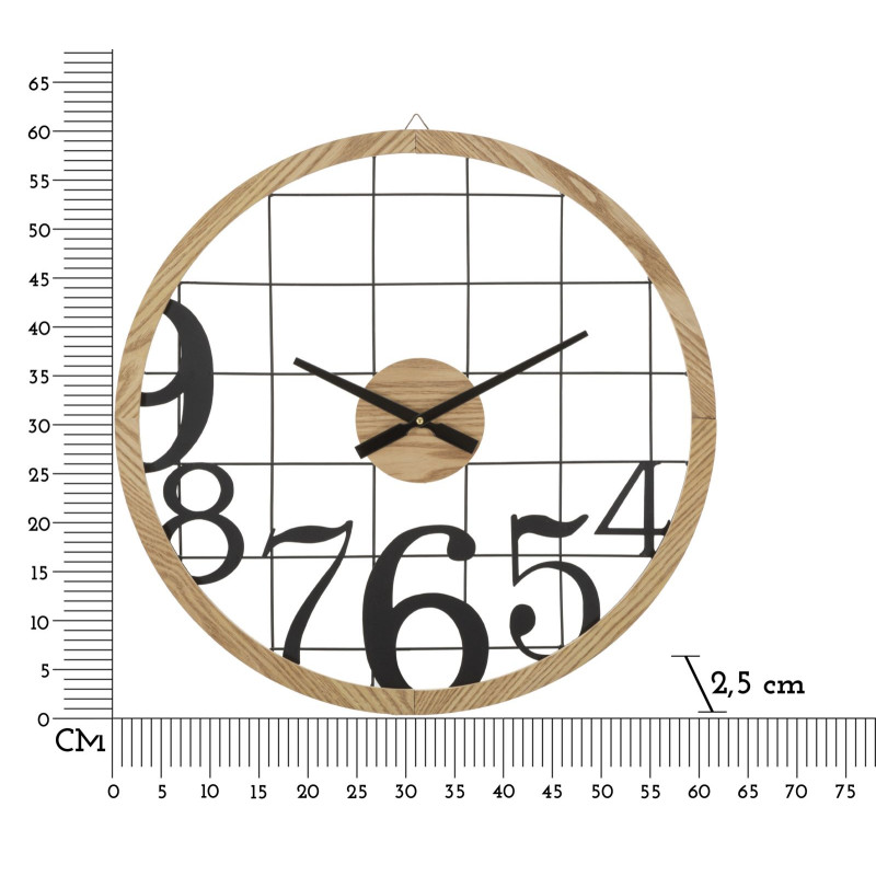 Magici Numeri – Orologio da Parete Moderno Ø60x2,5 cm