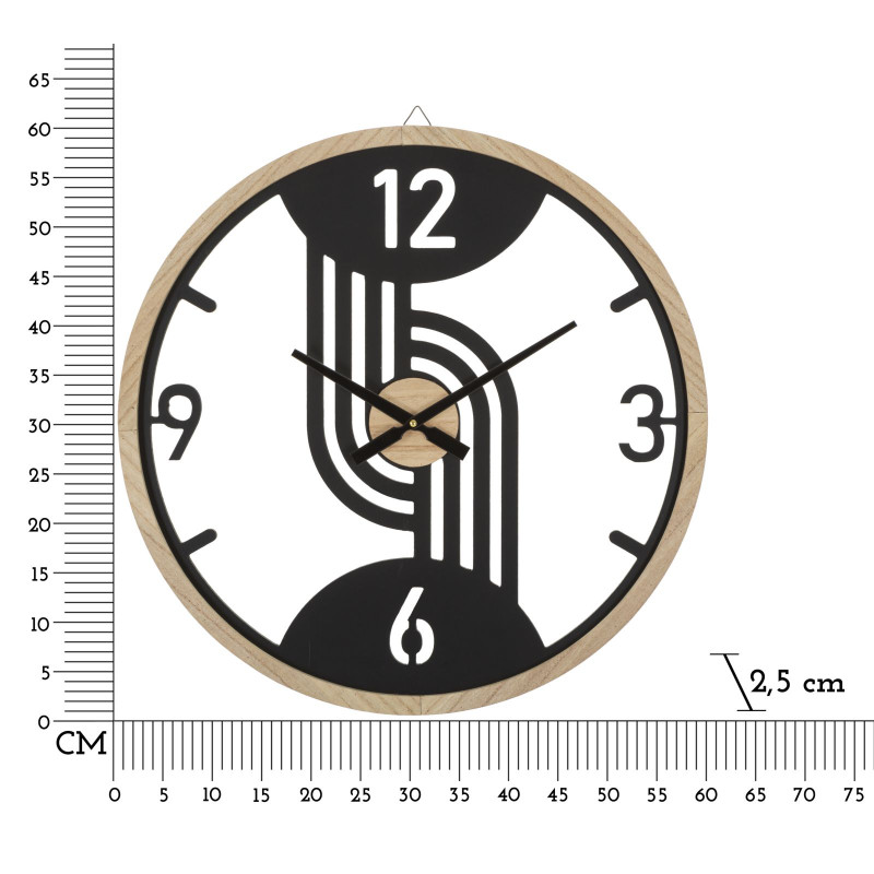 Pinces du Temps – Accessoire Moderne pour Horloge Murale Ø60x2,5 cm