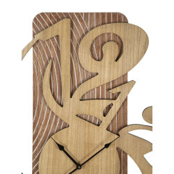 Wolly l’Audacieuse – Horloge Murale Moderne 70x4,4x93 cm