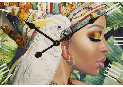 Kloé la Raffinée – Horloge Murale Moderne 60x4,5x60 cm