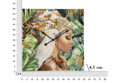 Kloé la Raffinée – Reloj de Pared Moderno 60x4,5x60 cm