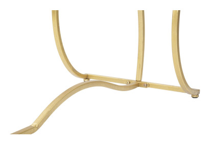 Console Sunshine – Métal doré et plateau verre noir 130x40x75 cm