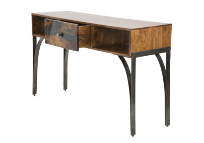 Console Mustang – Bois d’acacia massif et métal 130x40x80 cm