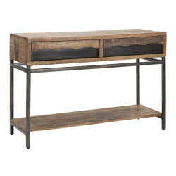 Console Yellowstone – Bois d’acacia et métal 118x40x80 cm