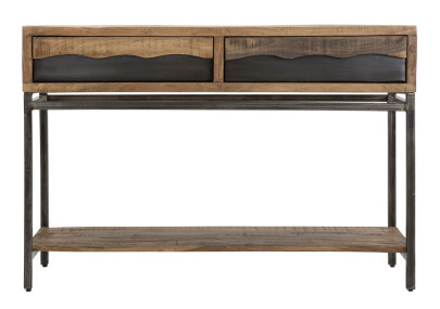 Console Yellowstone – Bois d’acacia et métal 118x40x80 cm