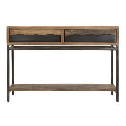 Console Yellowstone – Bois d’acacia et métal 118x40x80 cm