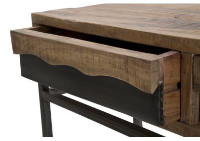 Console Yellowstone – Bois d’acacia et métal 118x40x80 cm