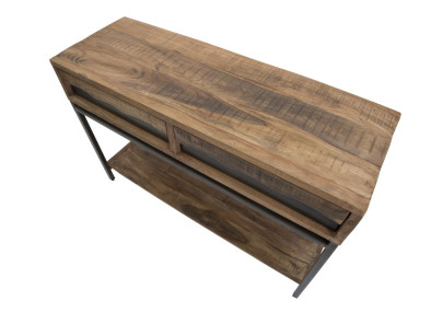 Console Yellowstone – Bois d’acacia et métal 118x40x80 cm