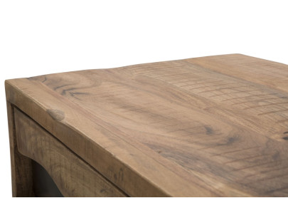 Console Yellowstone – Bois d’acacia et métal 118x40x80 cm