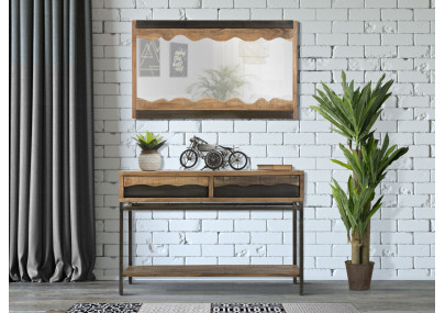 Console Yellowstone – Bois d’acacia et métal 118x40x80 cm