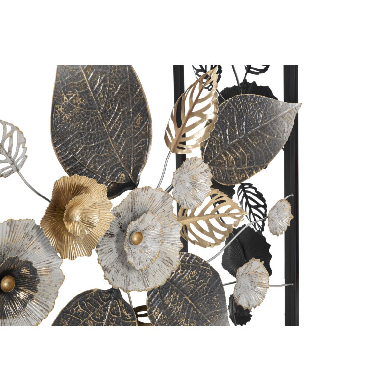 Console Glam Dark – Metallo nero e piano a specchio multicolore 111,8x41,9x80 cm