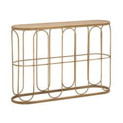 Console Samui – Métal et rotin naturel 110x32x77 cm