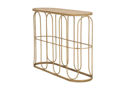 Console Samui – Metal e Rattan Natural 110x32x77 cm