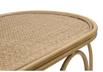 Console Samui – Métal et rotin naturel 110x32x77 cm