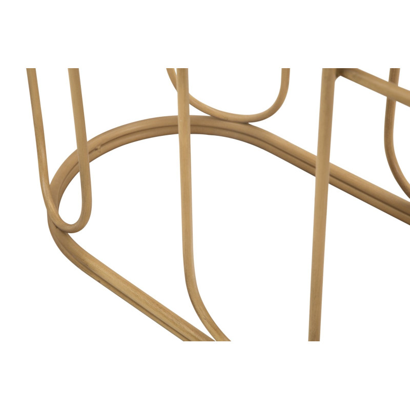 Consola Samui – Metal y ratán natural 110x32x77 cm